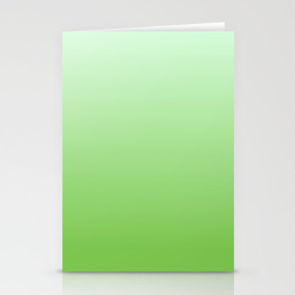 GREEN GRADIENT Stationery Cards