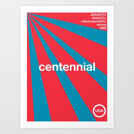 centennial//single hop Art Print