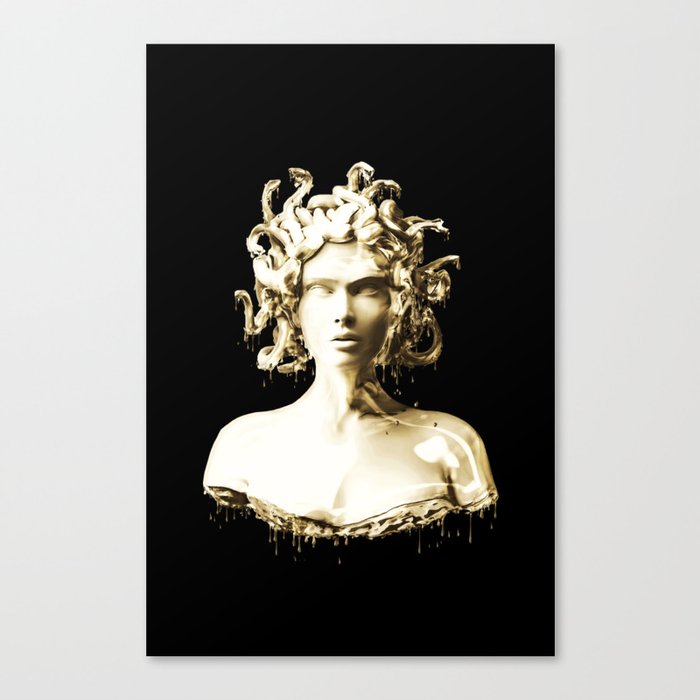 Gold Medusa Canvas Print