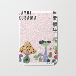 Yayoi mushroom Bath Mat | Girl, Funny, Red, Floral, Happy, Fruit, Infinity, Love, Legends, Kusama 
