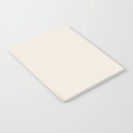 Pale Fresh Off White Cream Linen Solid Color Pairs PPG Sugar Soap PPG1084-1 - Single Shade Colour Notebook