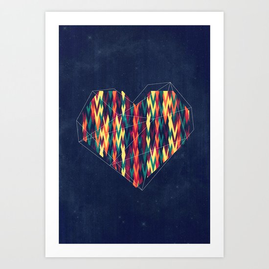 Interstellar Heart Art Print by vessdsign Society6