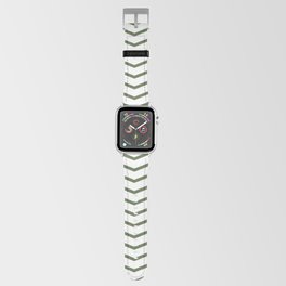Dark green zig zag lines Apple Watch Band