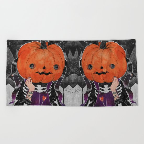 GOSH! I'M A PUMPKIN! Beach Towel