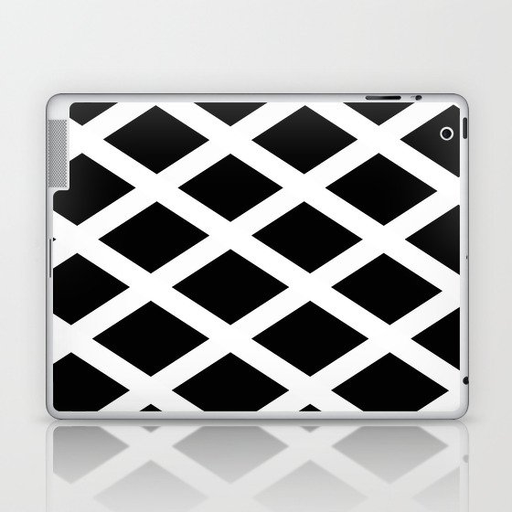Rhombus Black & White Laptop & iPad Skin