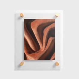 Orange velevet texture Floating Acrylic Print
