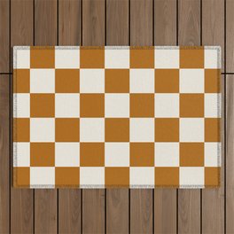 Checkered (Golden Cream) Outdoor Rug