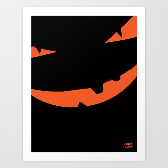 Halloween Pumpkin face pumpkinhead Art Print