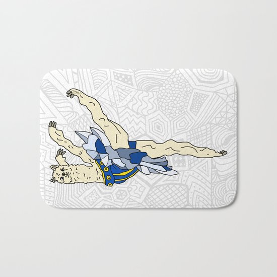 Alpaca Ballerina Tutu Bath Mat
