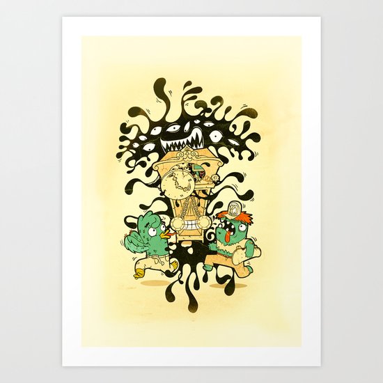 Clockwork parasite Art Print