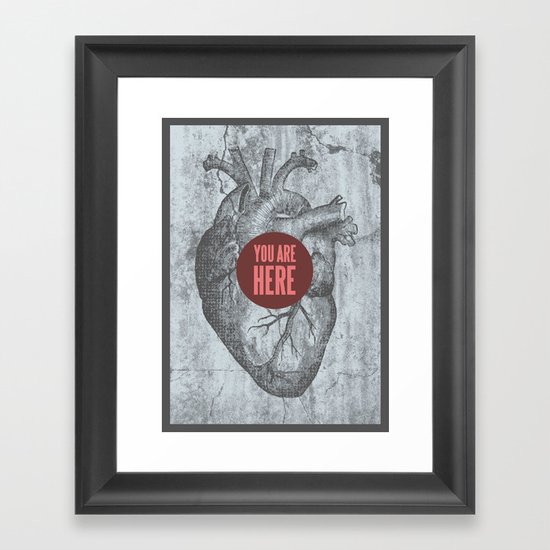 In My Heart Framed Art Print
