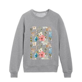 Spring Beige and Pink Trendy Collection Kids Crewneck