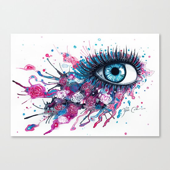"Midnight Rose" Canvas Print