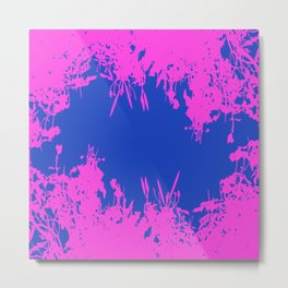 Blue And Hot Pink Grunge Artwork Metal Print | Blue, Hotpink, Grungeartideas, Grunge, Art, Psychedelicart, Pink, Grungefashion, Background, Grungeart 