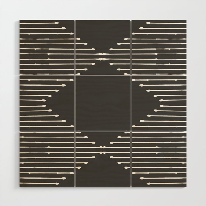 Geo (Dark Gray) Wood Wall Art