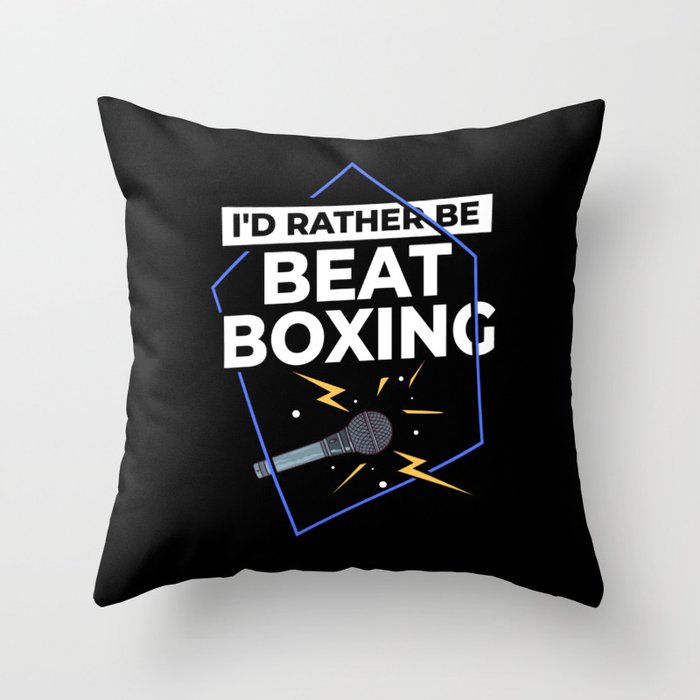 Beatboxing Music Challenge Beat Beatbox Throw Pillow