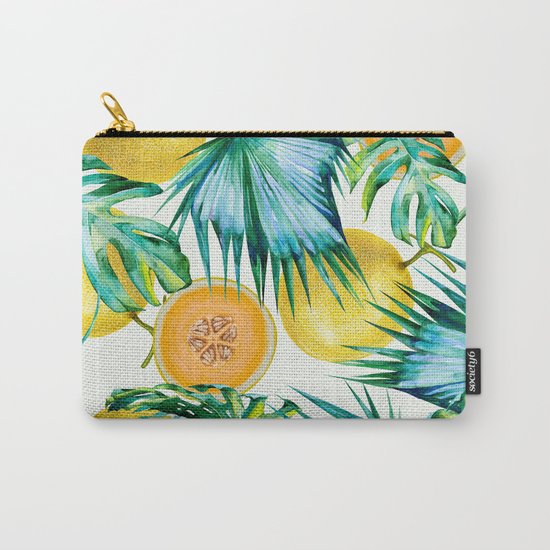 Leaf and melon pattern Carry-All Pouch