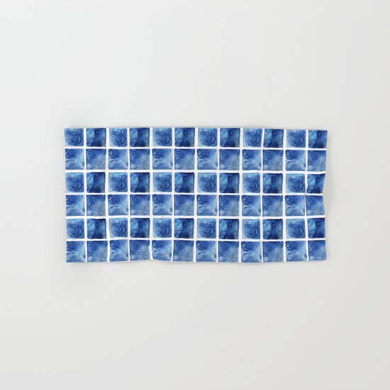 Watercolor mosaic Hand & Bath Towel