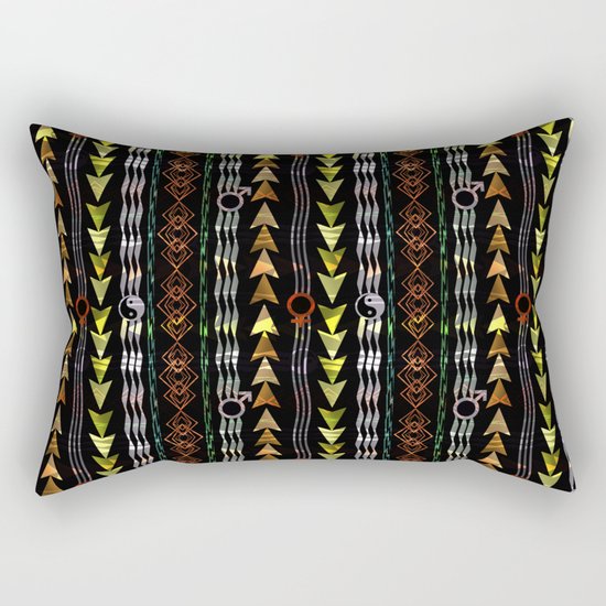 Abstract ethnic pattern. Rectangular Pillow