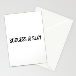 success is sexy Stationery Card