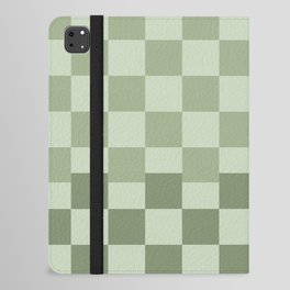 Sage Green Checker iPad Folio Case