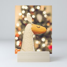 Festive Llama Mini Art Print