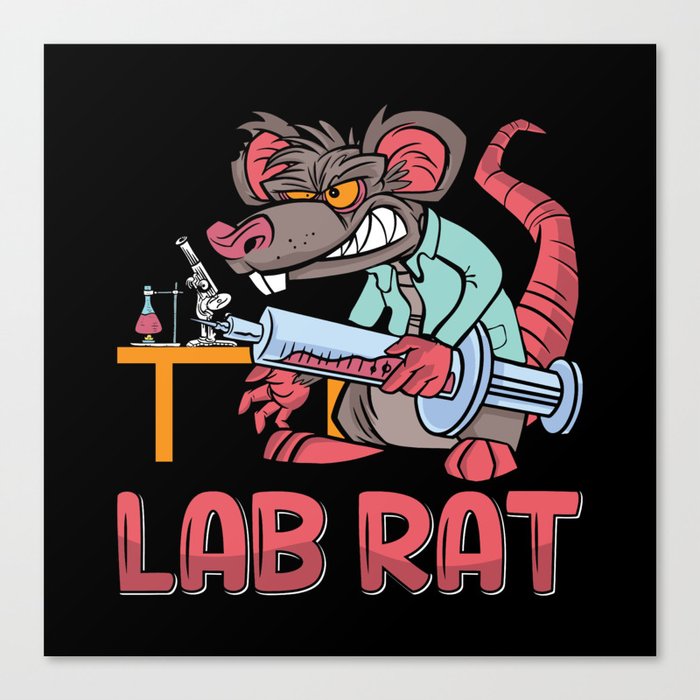 Lab Tech Lab Rat Laboratory Chemist Technician Canvas Print