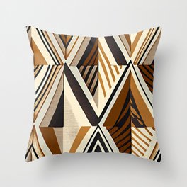 Tribal Pattern: Opposing Forces Throw Pillow