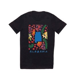 Alabama + florals T-shirt | Al, Alabamastate, Birmingham, Alabamapride, Acrylic, Magnolia, Southernart, Pattern, Floralpattern, Bham 
