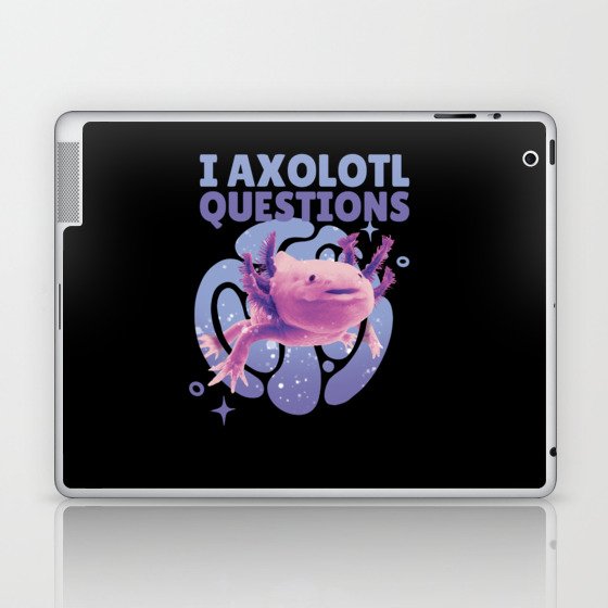 Axolotl Lovers Sweet Animals Kids GFP Axolotl Laptop & iPad Skin
