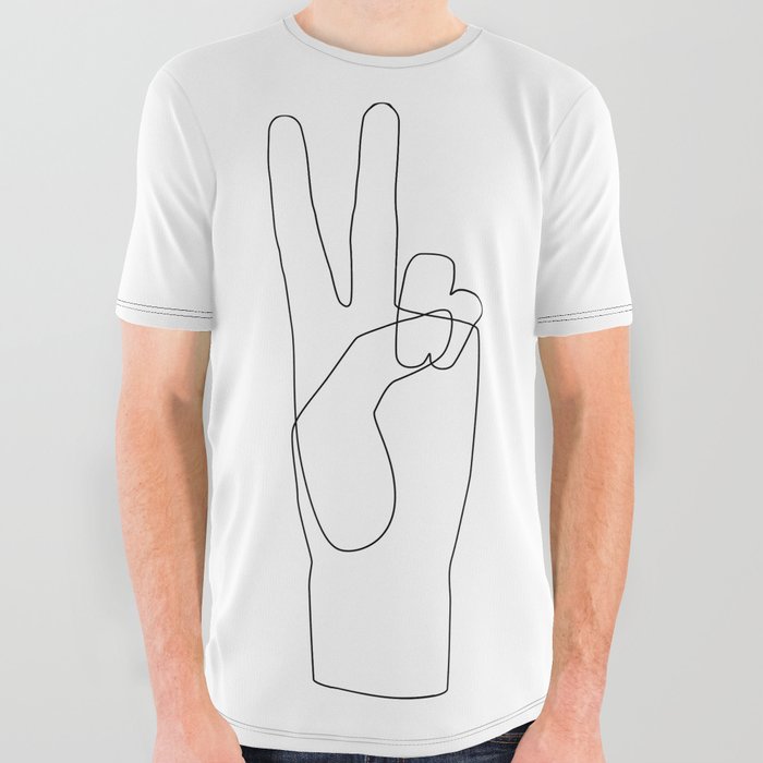 Peace All Over Graphic Tee