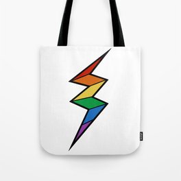 Lightning rainbow Tote Bag