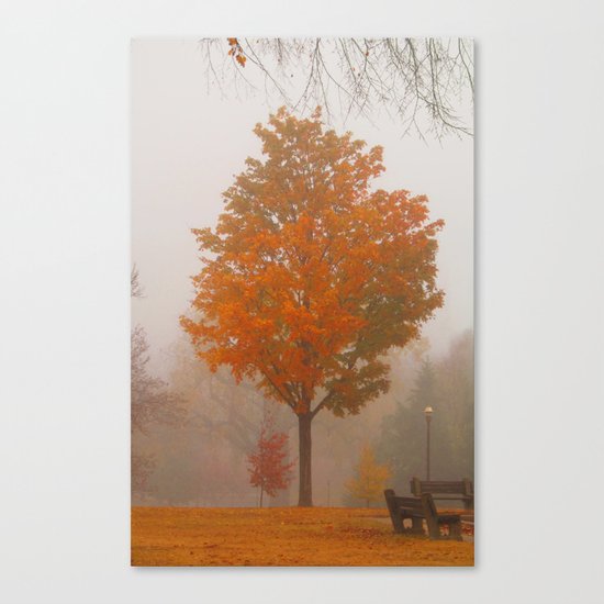 October Fog Canvas Print