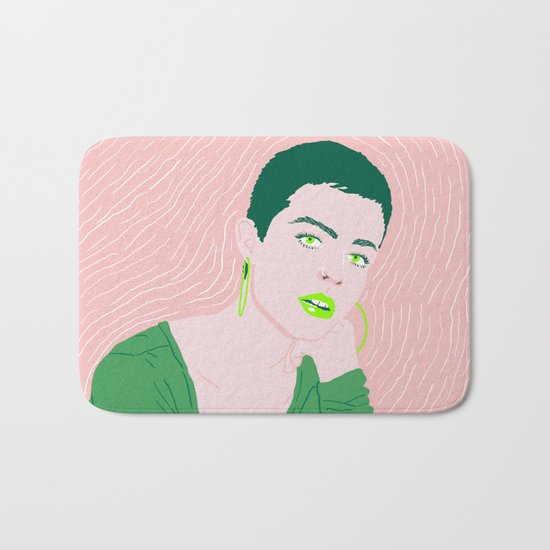 Green Bath Mat