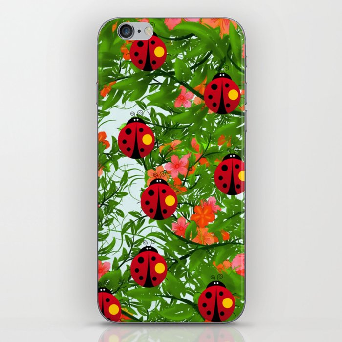 FLOWER INSECT DESIGN iPhone Skin