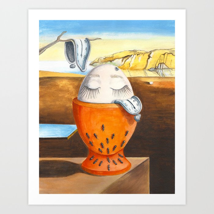 A Boiled Egg According To Salvador Dali Art Print By