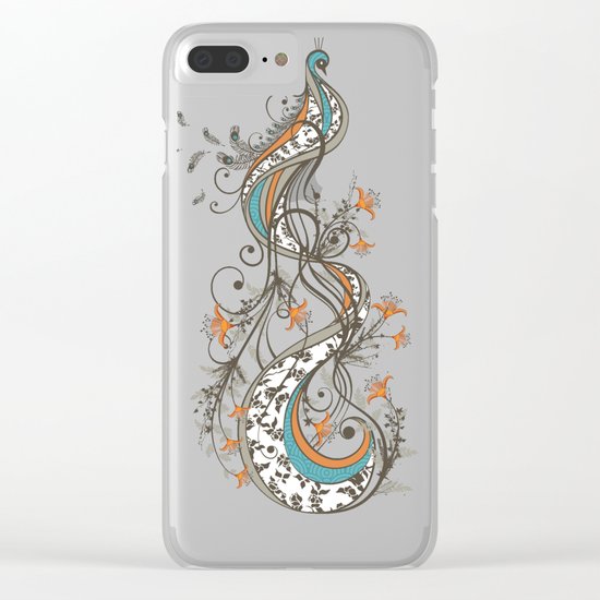 Peacock Clear iPhone Case