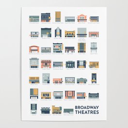 Broadway Theatres Poster
