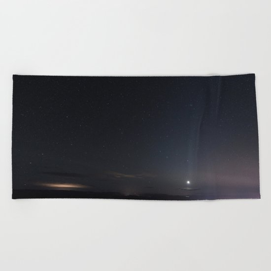 Arizona Desert Night Sky Stars Beach Towel
