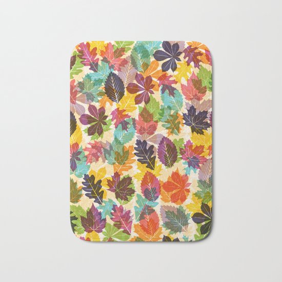Autumn leaves Bath Mat