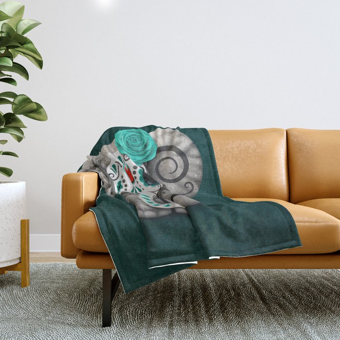 Sugar skull baby blanket deals
