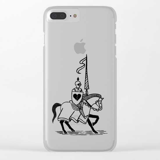 Knight of broken hearts Clear iPhone Case