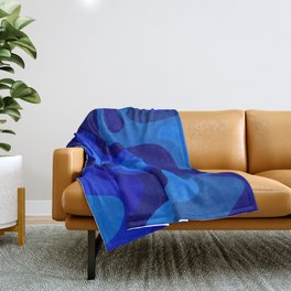 Blue Abstract Art Colorful Blue Shades Design Throw Blanket | Design, Abstractpainting, Background, Blueart, Gifts, Blueabstract, Abstractprints, Abstractdesign, Darkblue, Mix 
