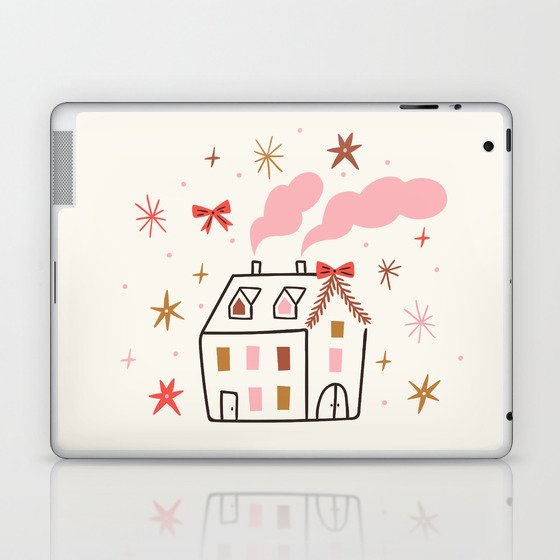 Happy Holidays print design Laptop & iPad Skin