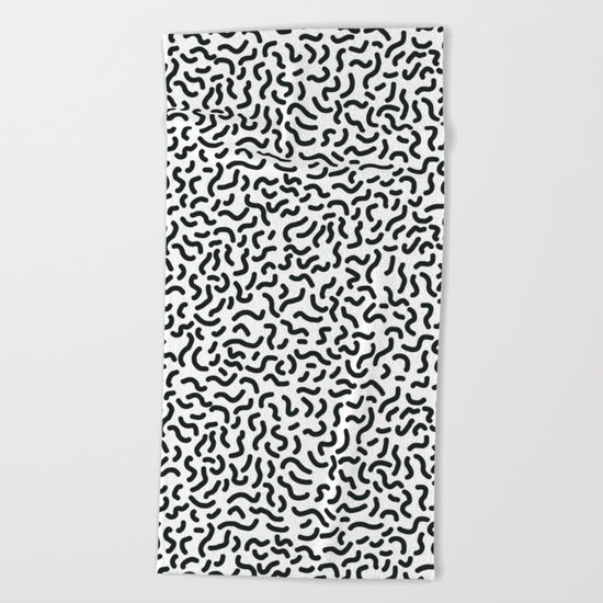 Memphis pattern 3 Beach Towel