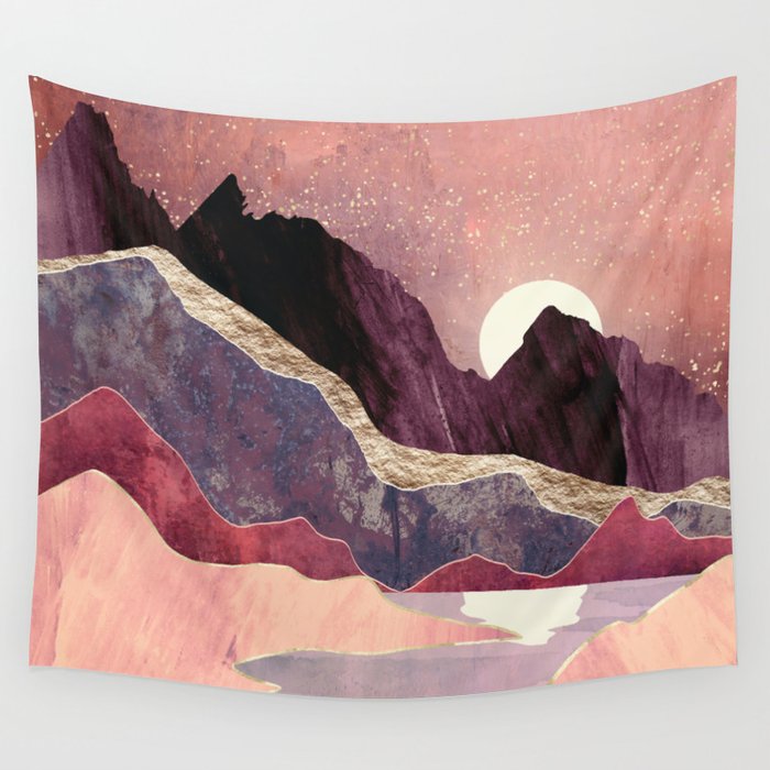 Blush Vista Wall Tapestry