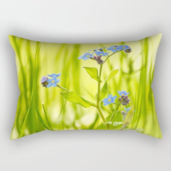 Lovely Morning Meadow Rectangular Pillow
