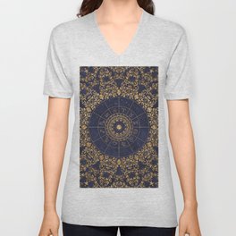 Zodiac Wheel Mandala V Neck T Shirt