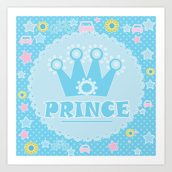 For the little Prince . From the series "Gifts for kids" . Art Print