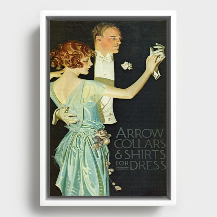 Vintage poster - Arrow Collar Framed Canvas